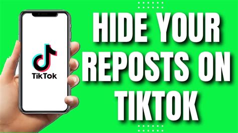 how to hide reposts on tiktok 2023